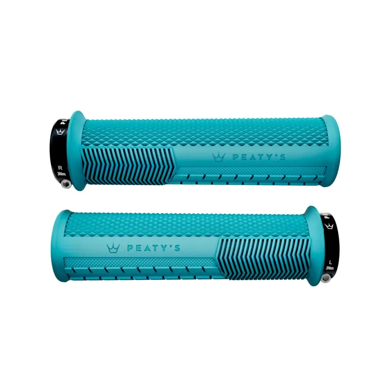 Peaty's Monarch Knurl Grip Turquoise