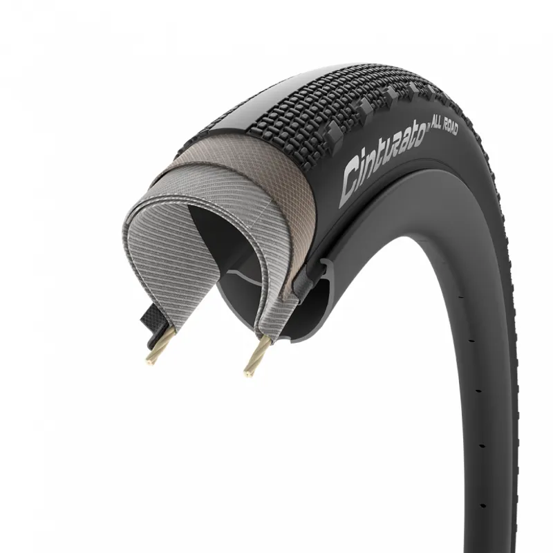 Pirelli Cinturato All Road 700 Folding Tyre Pro Compound Gravel TLR 60Tpi Black-5