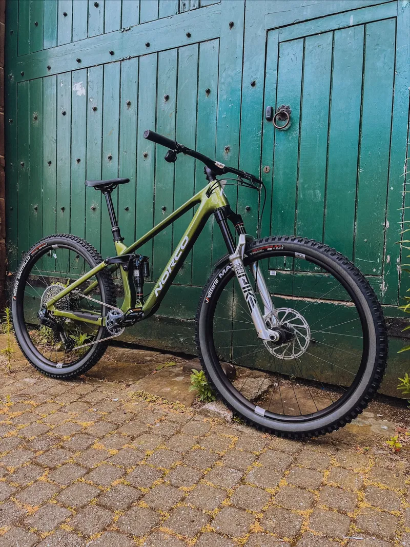 Norco Fluid Fs C1 Mountain Bike 2024 Green/White-1