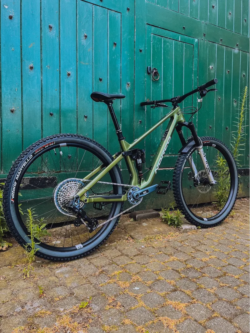 Norco Fluid Fs C1 Mountain Bike 2024 Green/White-2