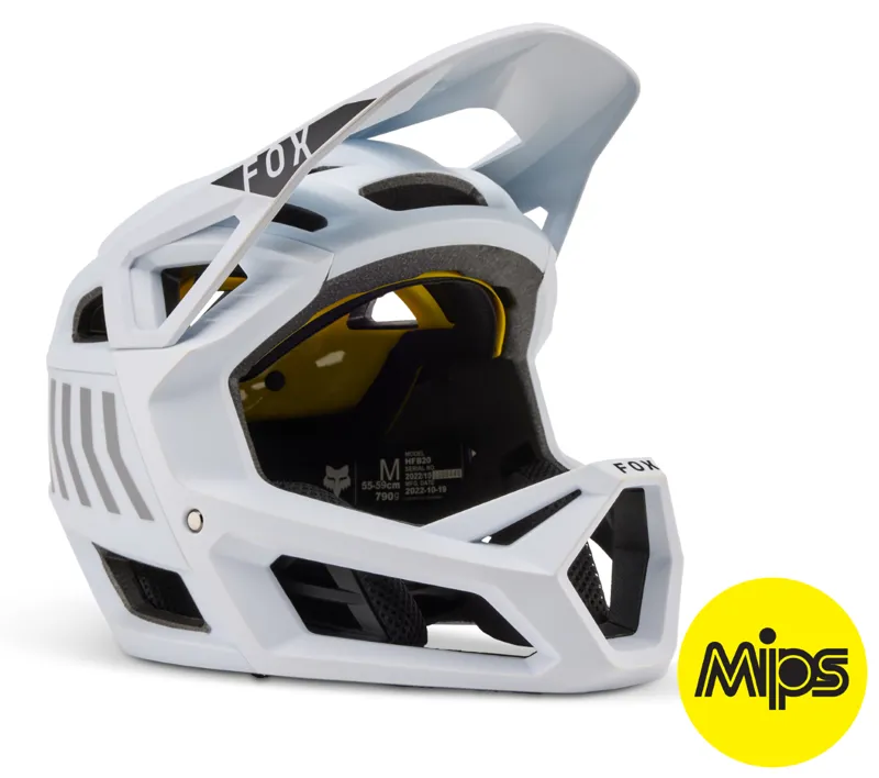Fox Proframe Fullface MIPS MTB Helmet Nace White