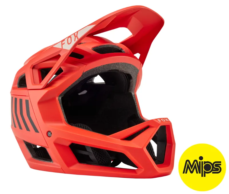 Fox Proframe Fullface MIPS MTB Helmet Nace Orange Flame