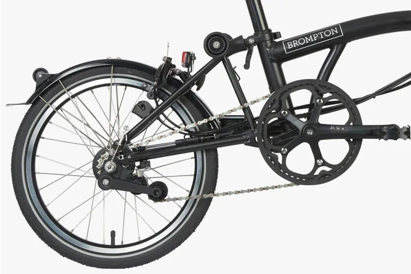 Brompton Electric C-Line Explore Mid Bar Folding Bike 2023 Black-4