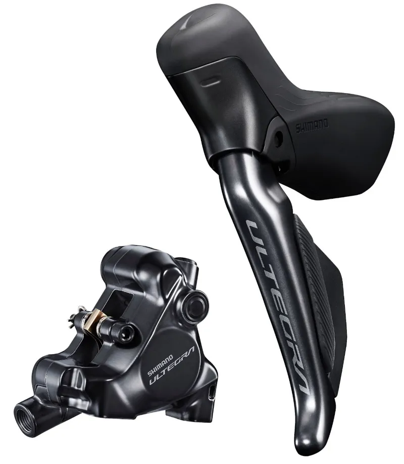 Shimano Ultegra ST-R8170 Di2 STI Hydraulic Disk Brake Lever/BR-R8170 Flat Mount Calliper Black-1