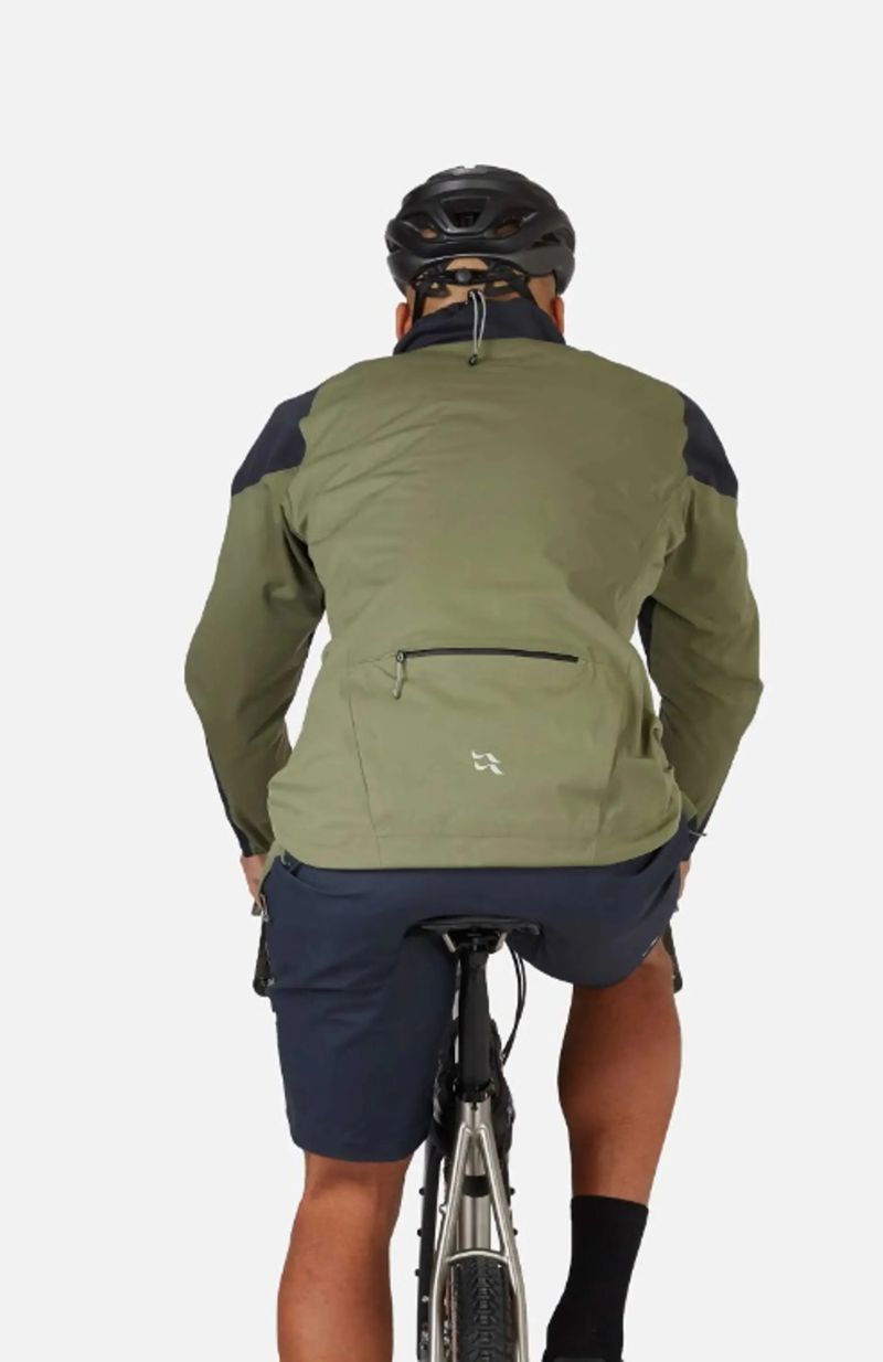 Rab Cinder Kinetic Waterproof Jacket M Khaki/Beluga-6