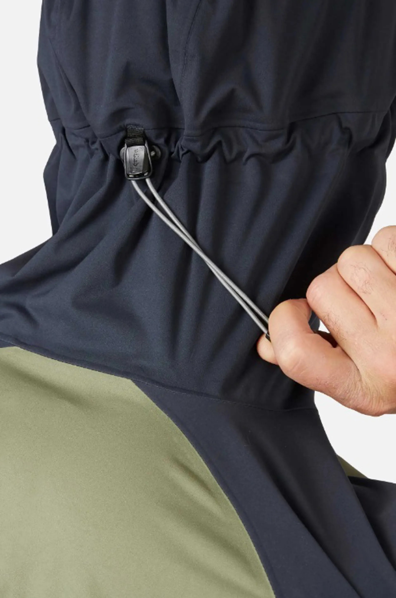 Rab Cinder Kinetic Waterproof Jacket S Khaki/Beluga-5