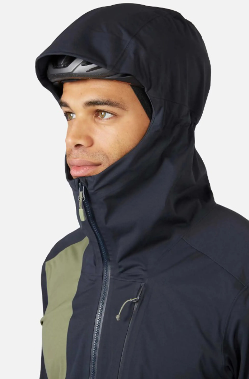 Rab Cinder Kinetic Waterproof Jacket XL Khaki/Beluga-2