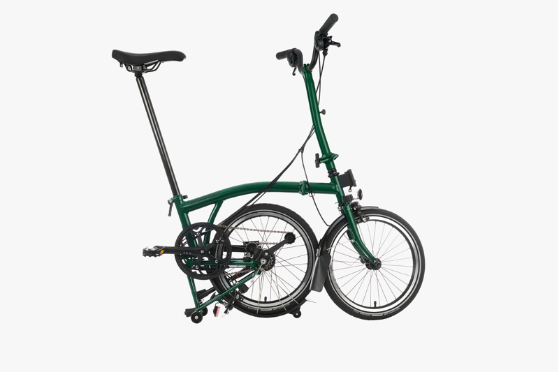 Brompton C-Line Explore High Folding Bike 2023 Racing Green-2