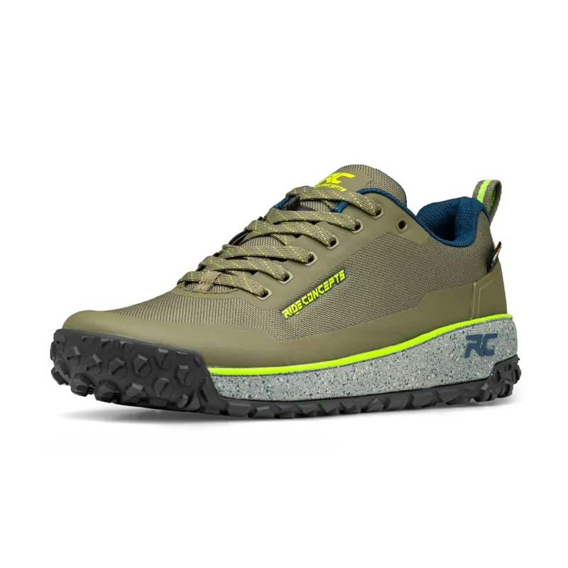 Ride Concepts Tallac Flat MTB Shoes Olive/Lime-1