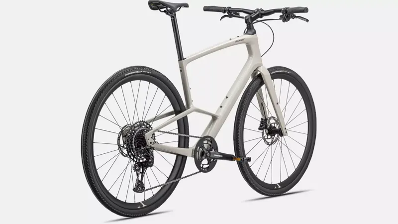 Specialized Sirrus X 5.0 Hybrid Bike 2024 Gloss White/Gun Metal/Satin White Reflective-2