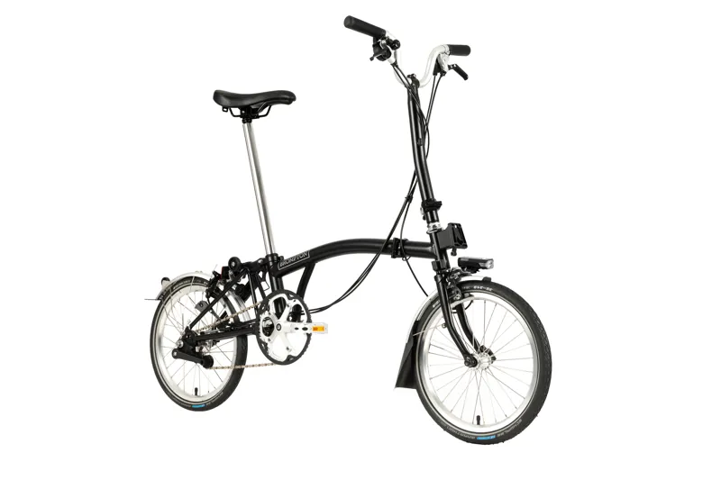 Brompton C-Line Explore High Bar Folding Bike Black-1