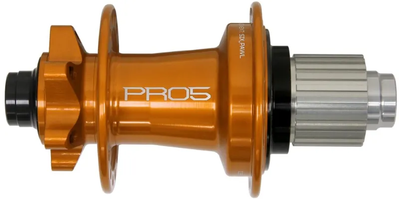 Hope Pro 5 Rear 6 Bolt 24H 135x12mm Hub Orange-2