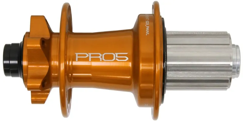 Hope Pro 5 Rear 6 Bolt 24H 135x12mm Hub Orange-1