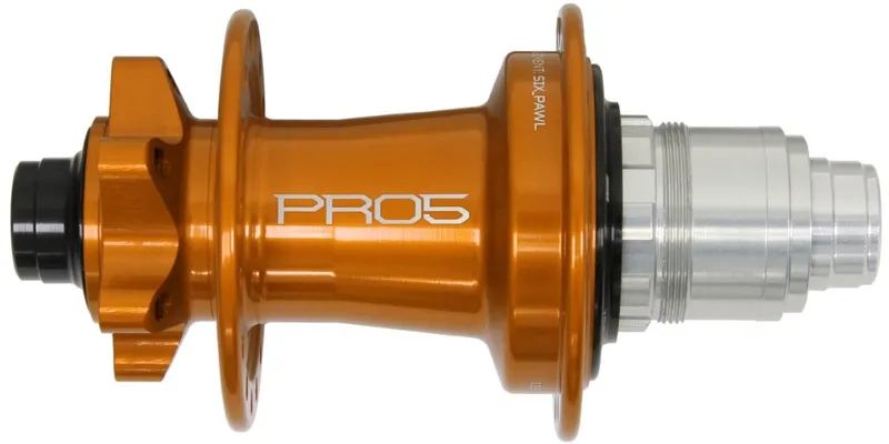 Hope Pro 5 Rear 6 Bolt 24H 135x12mm Hub Orange-3
