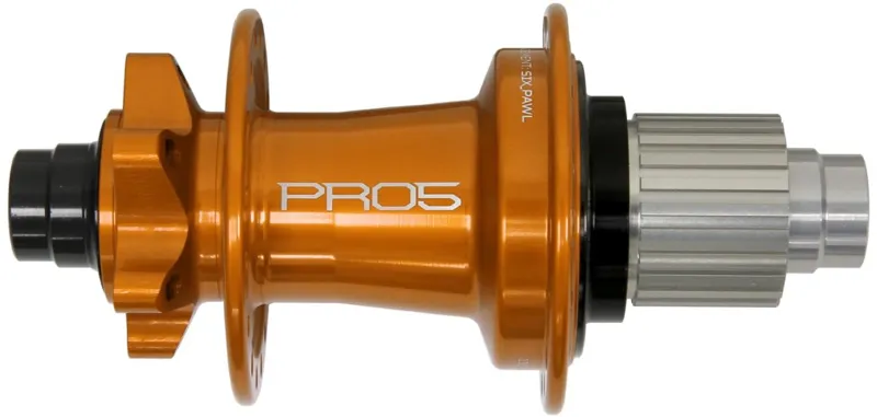Hope Pro 5 Rear 6 Bolt 24H 142x12mm Hub Orange-2