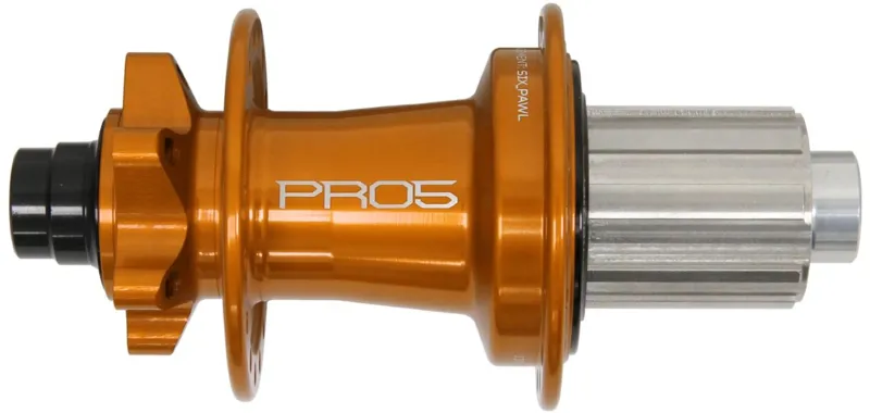 Hope Pro 5 Rear 6 Bolt 24H 142x12mm Hub Orange-1