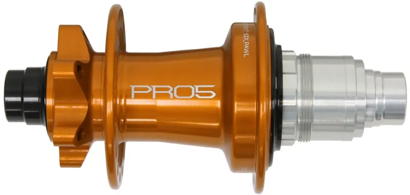 Hope Pro 5 Rear 6 Bolt 24H 142x12mm Hub Orange-3