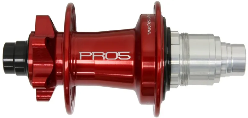 Hope Pro 5 Rear 6 Bolt 24H 142x12mm Hub Red-3