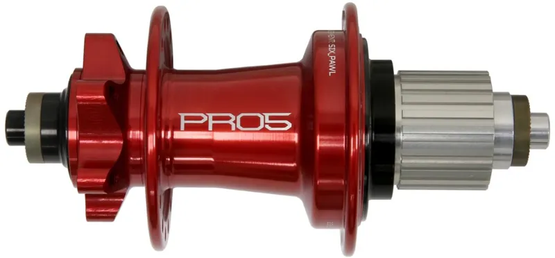 Hope Pro 5 Rear 24H 135mm QR Hub Red-2