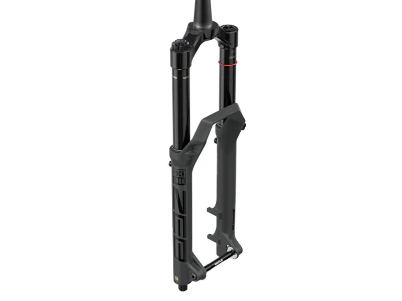 ROCKSHOX Suspension Fork 27.5 in ZEB Ultimate Charger 3.1 RC2 DebonAir+ ButterCups BOOST 44 mm Offset Small Crown Tapered Grey