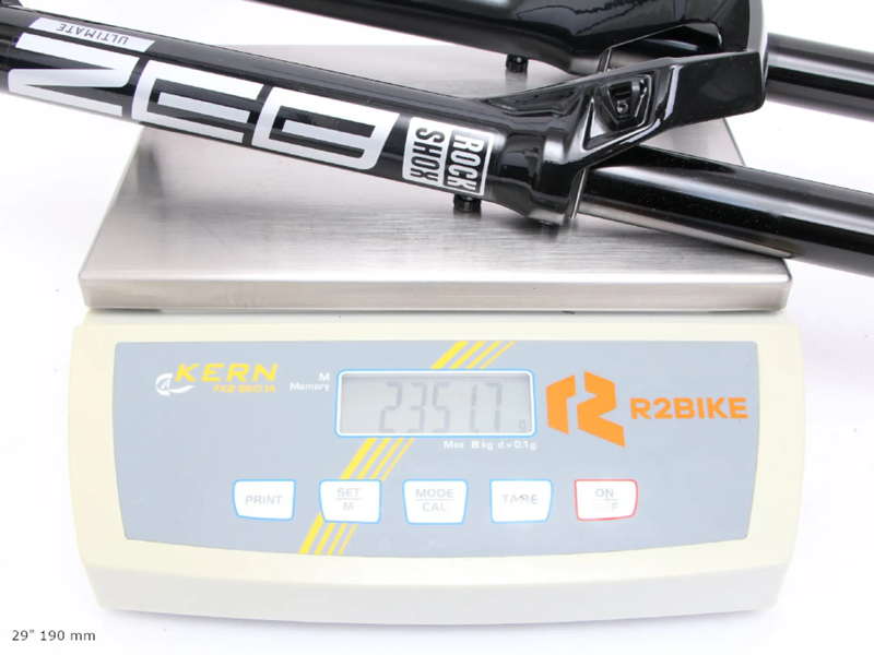 ROCKSHOX Suspension Fork 29 in ZEB Ultimate Charger 3.1 RC2 DebonAir+ ButterCups BOOST 44 mm Offset Small Crown Tapered Black-3