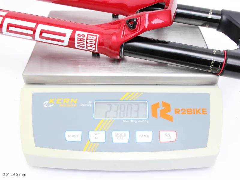 ROCKSHOX Suspension Fork 29 in ZEB Ultimate Charger 3.1 RC2 DebonAir+ ButterCups BOOST 44 mm Offset Small Crown Tapered Red-3