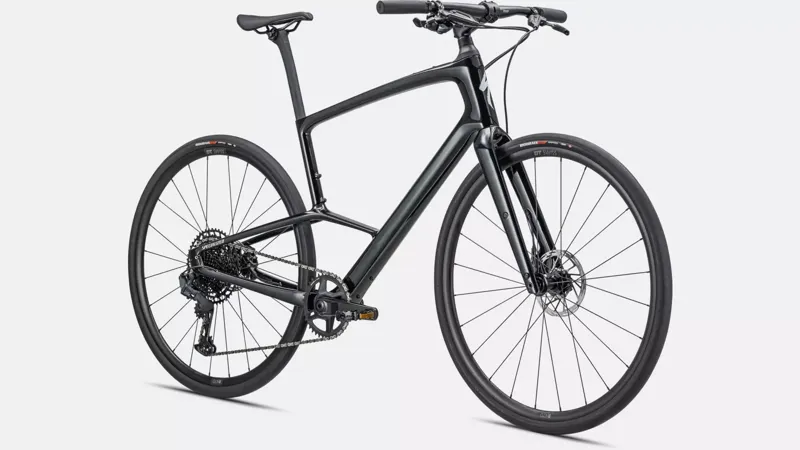 Specialized Sirrus 6.0 Hybrid Bike 2024 Gloss Black/Pearl/Metalic White Silver/Black Reflective-4