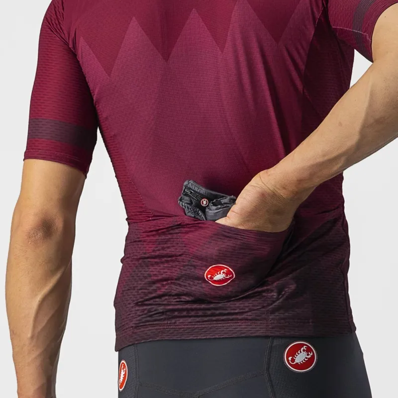Castelli A Tutta Short Sleeve Jersey Bordeaux-2