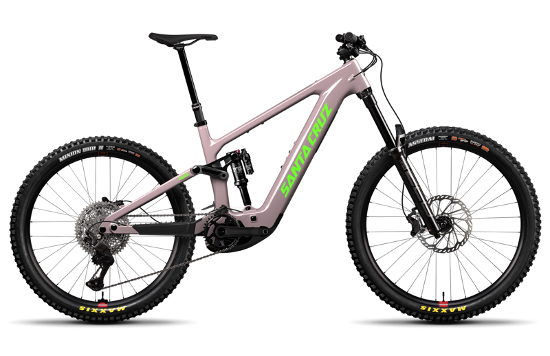 Santa Cruz Bullit CC Deore Mx Electric Bike 2027 Gloss PurpleSmoke/Spring Green