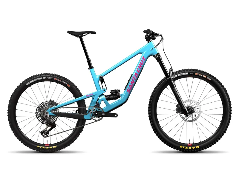 Santa Cruz Nomad CC MX 90 Mountain Bike Gloss Aqua Magenta