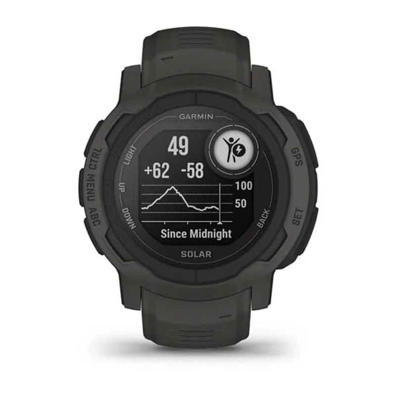 Garmin Instinct 2 Solar GPS Smartwatch One Size Graphite-12