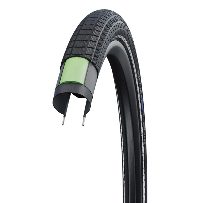 Schwalbe Big Ben Plus 28x2.15  Wire Tyre Addix Tour DD GreenGuard Black-2