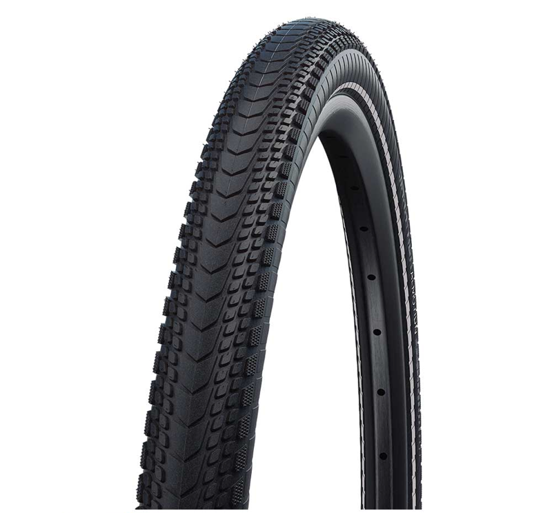 Schwalbe Marathon AlMotion 28x2.15 Folding Tyre Addix VGuard LiteSkin Black/Reflex