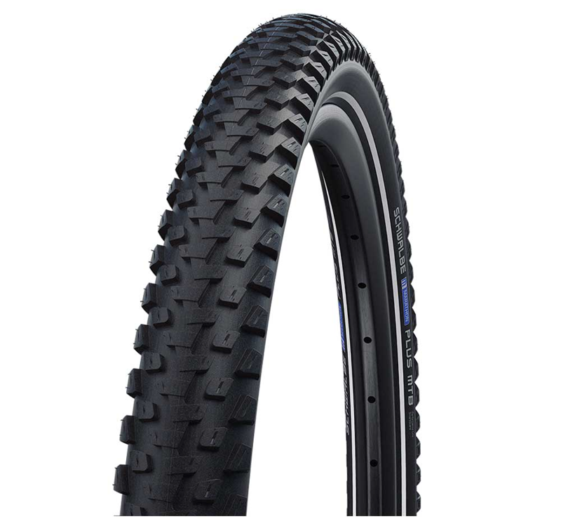 Schwalbe Marathon Plus 27.5x2.35 Wire Tyre SmartGuard/DualGuard E-Bike Ready TwinSkin 60-584 Black/Reflex