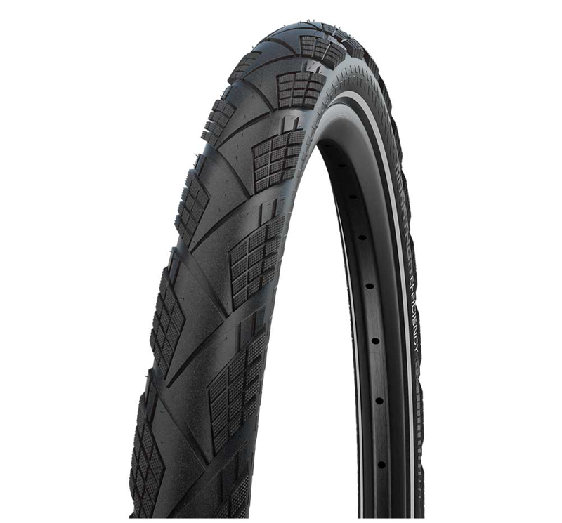 Schwalbe Marathon Efficiency 28in Folding Tyre Addix Super Race VGuard Black
