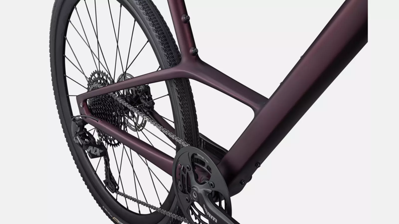 Specialized Sirrus X 5.0 Hybrid Bike 2024 Satin Red Tint/Carbon/Black Reflective-6