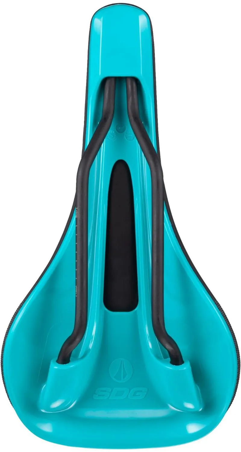 SDG Bel Air 3.0 Max Lux-Alloy Rail Saddle Black/Turquoise-1
