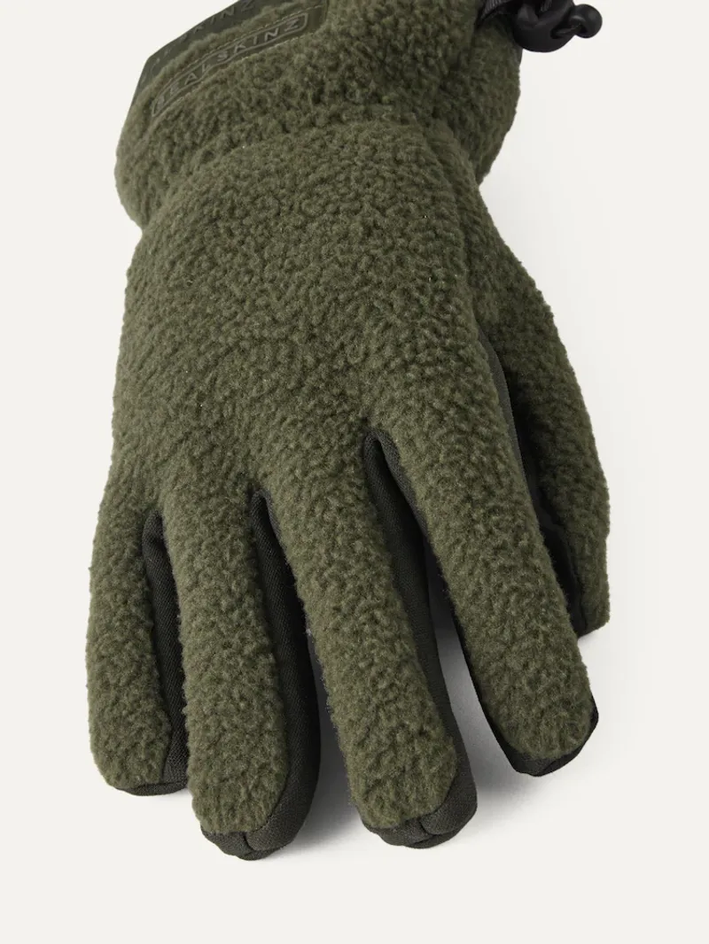 SealSkinz Hoveton Waterproof Heavy Sherpa Fleece Glove Olive-1