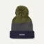 SealSkinz Flitcham Waterproof Fleece Lined Cold Weather Striped Bobble Hat Navy/Grey/Olive