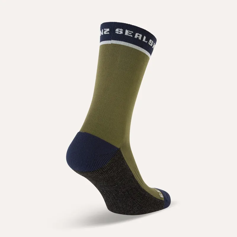 SealSkinz Foxley Mid Length Active Sock Olive-1
