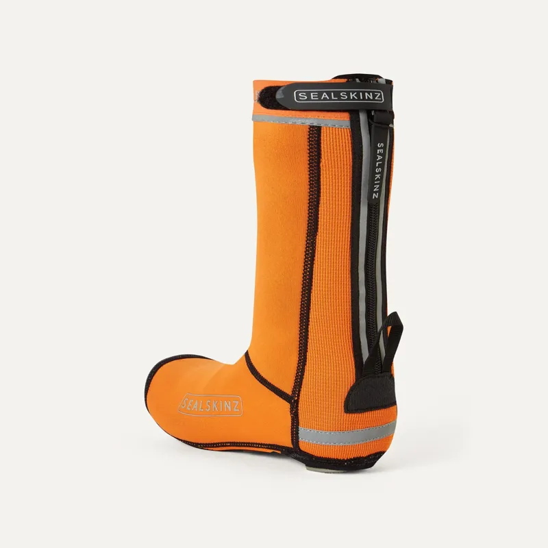 SealSkinz Hempton All Weather Cycle Overshoe Orange-1