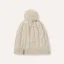 SealSkinz Hemsby Waterproof Cold Weather Cable Knit Bobble Hat Cream