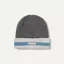 SealSkinz Holkham Waterproof Cold Weather Striped Roll Cuff Beanie Grey/Blue