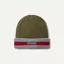 SealSkinz Holkham Waterproof Cold Weather Striped Roll Cuff Beanie Olive