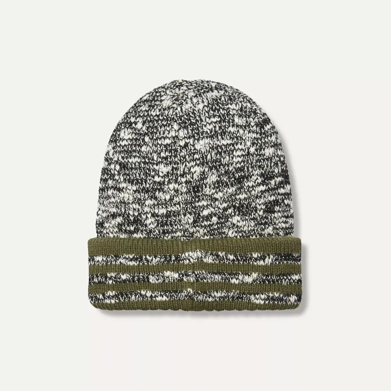 SealSkinz Horsey Waterproof Twisted Yarn Beanie Black/White/Olive-1