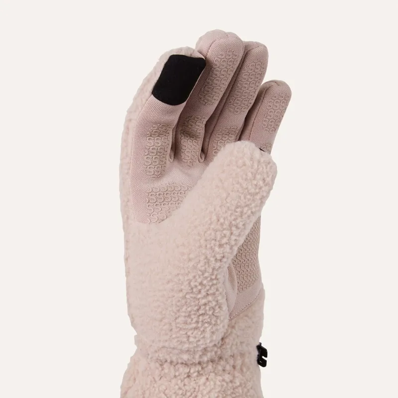 SealSkinz Hoveton Waterproof Sherpa Fleece Glove Pink-1