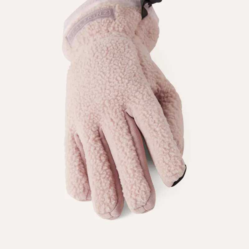 SealSkinz Hoveton Waterproof Sherpa Fleece Glove Pink-2