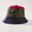 SealSkinz Lynford Waterproof Canvas Bucket Hat Olive/Red/Navy