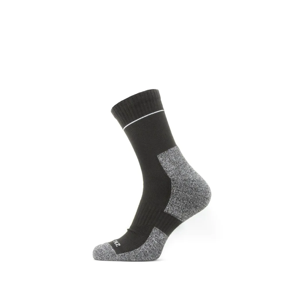 SealSkinz SealSkinz Morston Solo QuickDry Ankle Length Sock Black/Grey