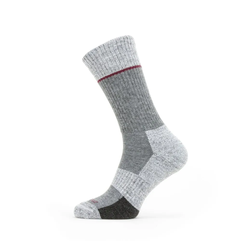 SealSkinz SealSkinz Thurton Solo QuickDry Mid Length Sock Grey/White/Red
